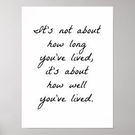 Hoe goed je Poster hebt geleefd