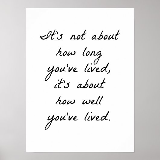 Hoe goed je Poster hebt geleefd (Voorkant)