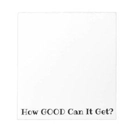 Hoe goed kan het worden? notitieblok