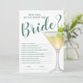 Hoe goed ken ik het Vrijgezellenfeest van Bride El Kaart (Staand voorkant)