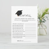 Hoe goed ken je afstudeerfeest spel Kaart (Staand voorkant)