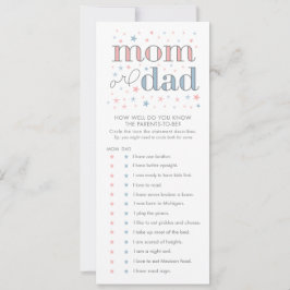 Hoe goed ken je Baby shower game Kaart?