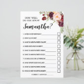 Hoe goed ken je Bride Marsala Shower Game? (Staand voorkant)