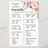 Hoe goed ken je bruid met optioneel douchespel? (Voorkant)