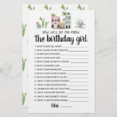 Hoe goed ken je de Birthday Girl game? (Voorkant / Achterkant)