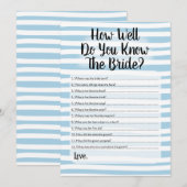 Hoe goed ken je de blauwe streep? kaart (Voorkant / Achterkant)