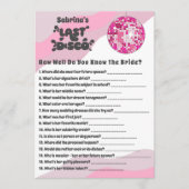 Hoe goed ken je de Bride Bach Game Kaart (Voorkant)
