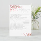 Hoe goed ken je de Bride Cherry Blossom? Bedankkaart (Staand voorkant)
