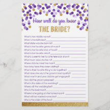 Hoe goed ken je de Bride? Game