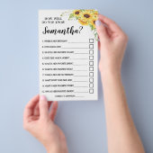 Hoe goed ken je de Bride Game-kaart? Flyer (Hand)