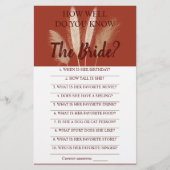 Hoe goed ken je de Bride Pampas-spelkaart? Flyer (Voorkant)