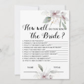 Hoe goed ken je de Bride roze bridal? Kaart (Voorkant)