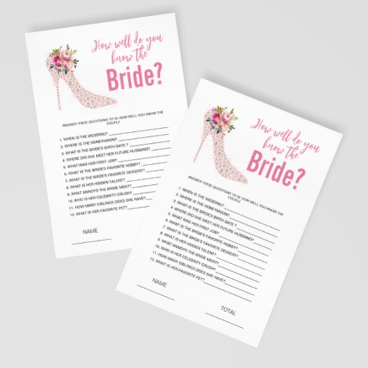 Hoe goed ken je de Bride Vrijgezellenfeest Game?