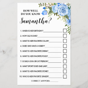 Hoe goed ken je de Bride Vrijgezellenfeest Game-ka Flyer