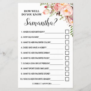 Hoe goed ken je de Bride Vrijgezellenfeest Game-ka Flyer