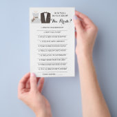 Hoe goed ken je de bruid? B & G spelkaart Flyer (Hand)