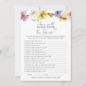 Hoe goed ken je de bruid Boho spel Kaart (Voorkant)