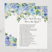 Hoe goed ken je de bruid? kaart (Voorkant / Achterkant)