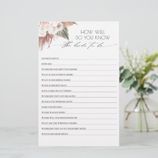 Hoe goed ken je de bruid om Vrijgezellenfeest te z (Staand voorkant)