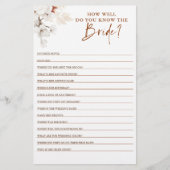 Hoe goed ken je de bruid om Vrijgezellenfeest te z (Voorkant)