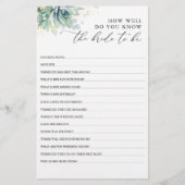 Hoe goed ken je de bruid om Vrijgezellenfeest te z (Voorkant)