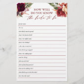 Hoe goed ken je de bruid om Vrijgezellenfeest te z (Voorkant)