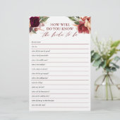 Hoe goed ken je de bruid om Vrijgezellenfeest te z (Staand voorkant)