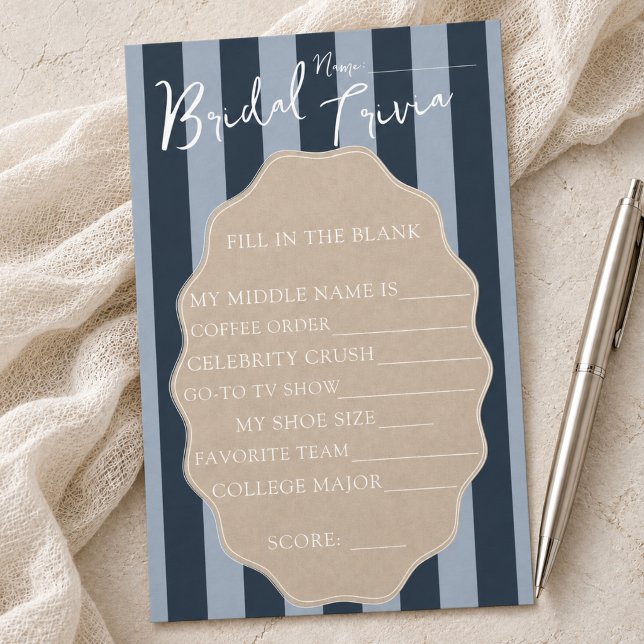 Hoe goed ken je de bruid Trivia spel (How Well Do You Know the Bride Trivia Game)