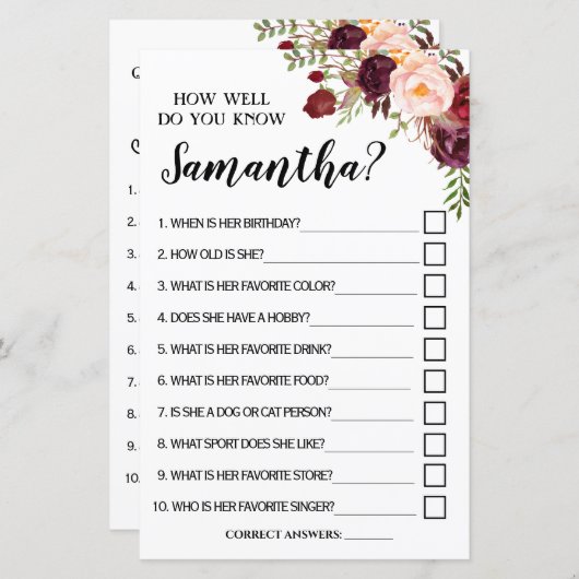 Hoe goed ken je de engelse brij? (Voorkant / Achterkant)