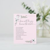 Hoe goed ken je de game van het bruid Vrijgezellen Aankondigingskaart (Staand voorkant)