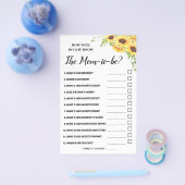 Hoe goed ken je de Kaart van Mam Baby shower? (Enkel)