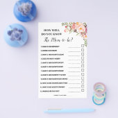 Hoe goed ken je de Kaart van Mam Baby shower? (Enkel)
