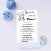 Hoe goed ken je de Kaart van Mam Baby shower? (Enkel)