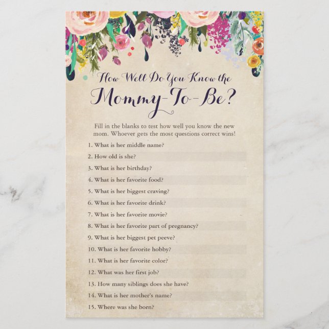 Hoe goed ken je de mama Quiz? (Voorkant)