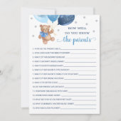 Hoe goed ken je de ouders Teddy Beer Kaart (Voorkant)