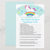 Hoe goed ken je het baby shower spel? (Voorkant / Achterkant)