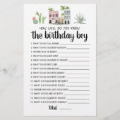 Hoe goed ken je het 'Birthday Boy Game'? (Voorkant)
