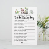 Hoe goed ken je het 'Birthday Boy Game'? (Staand voorkant)