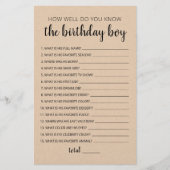 Hoe goed ken je het 'Birthday Boy Game'? (Voorkant)