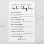 Hoe goed ken je het 'Birthday Boy Game'? (Voorkant)