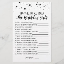 Hoe goed ken je het Birthday girl spel?