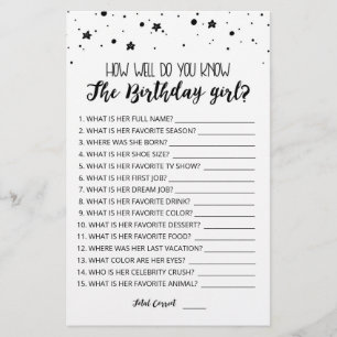 Hoe goed ken je het Birthday girl spel?