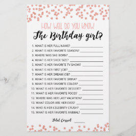 Hoe goed ken je het Birthday girl spel?