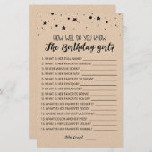 Hoe goed ken je het Birthday girl spel? (Voorkant / Achterkant)