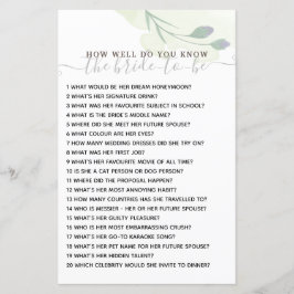 Hoe goed ken je het Bride Vrijgezellenfeest Game