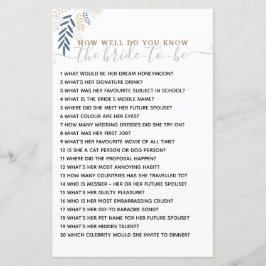 Hoe goed ken je het Bride Vrijgezellenfeest Game