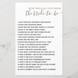 Hoe goed ken je het Bride Vrijgezellenfeest Game