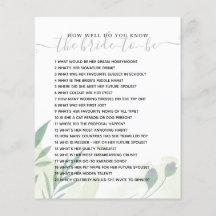 Hoe goed ken je het Bride Vrijgezellenfeest Game