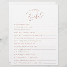 Hoe goed ken je het Bride Vrijgezellenfeest Game?