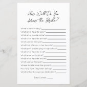 Hoe goed ken je het bruid- Vrijgezellenfeest spel (Voorkant)